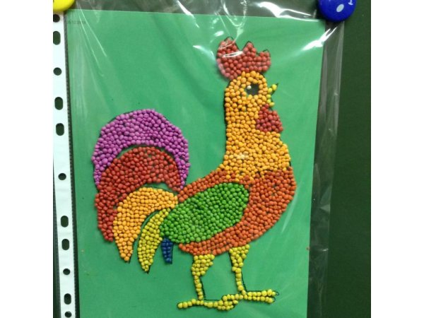 Поделка золотой петушок