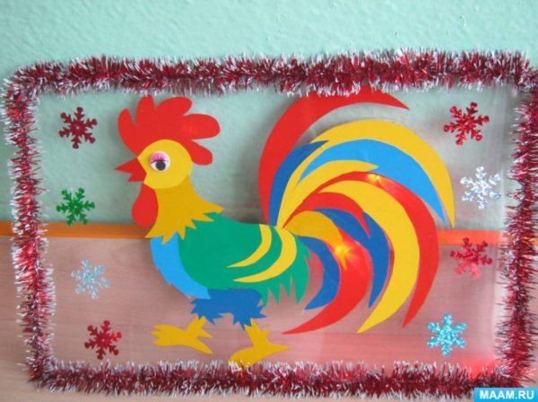 Аппликация петушок