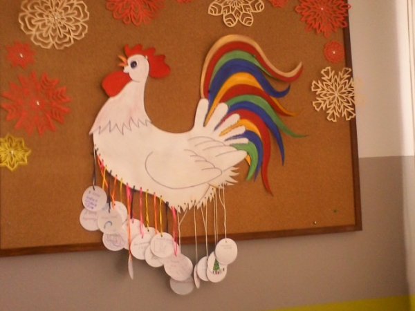 Поделка золотой петушок