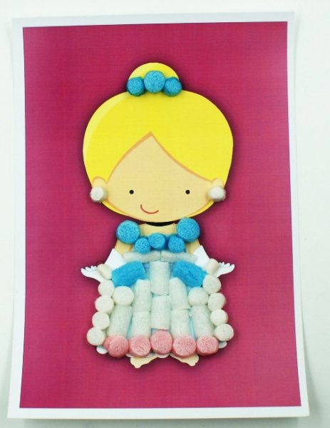 Золушка аппликация поделка