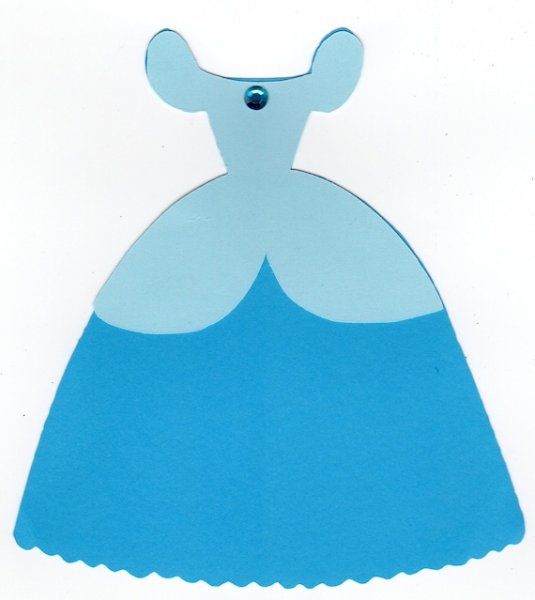 Платье Золушки трафарет