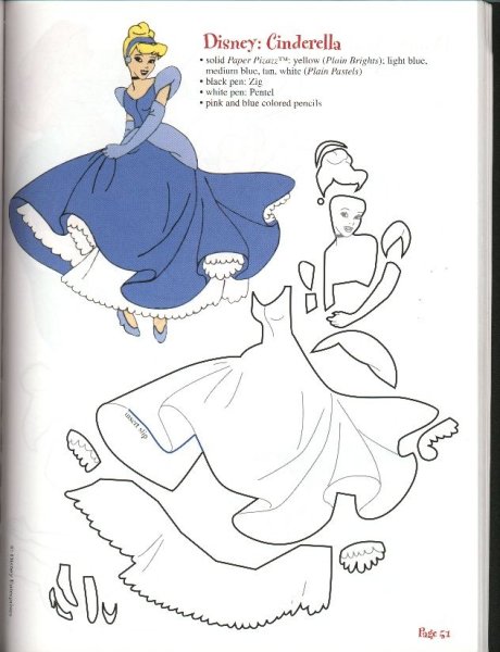 Золушка аппликация из бумаги