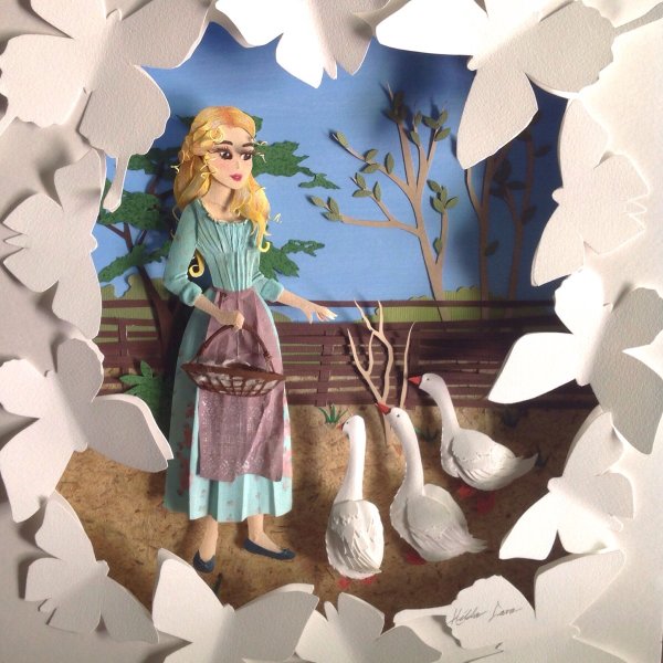 Золушка поделка из бумаги