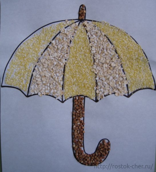 Детская поделка зонтик