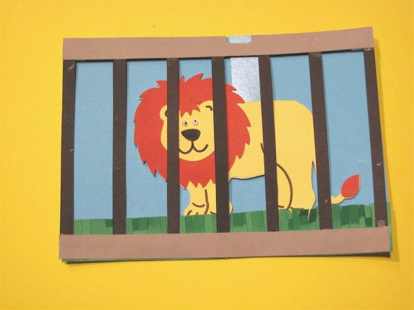 Аппликация на тему зоопарк