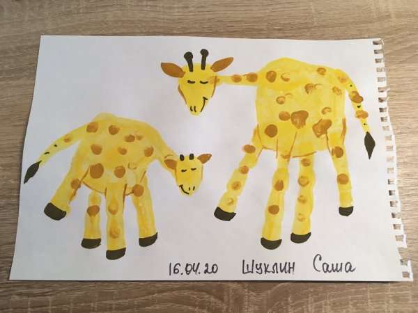 Аппликация животные жарких стран