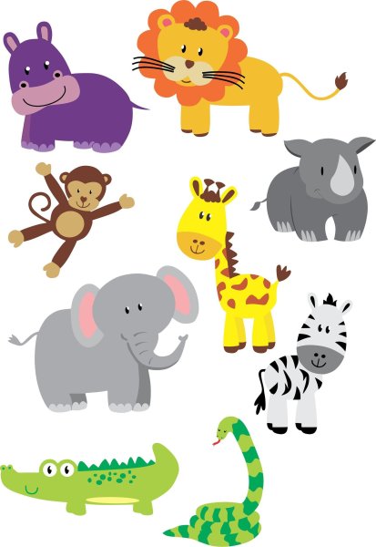 Аппликации животных для детей