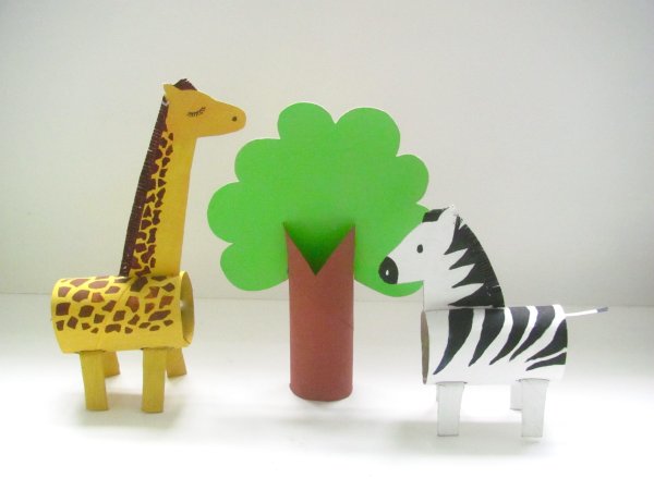 Объемные поделки из картона