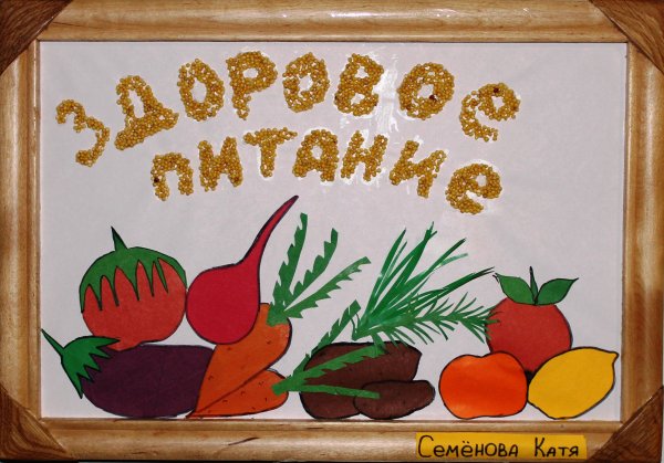 Рисунок на тему здоровое питание