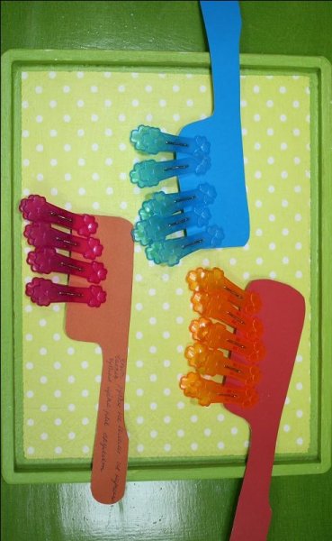 Лепка расческа