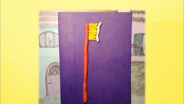 Поделка зубная щетка в детском