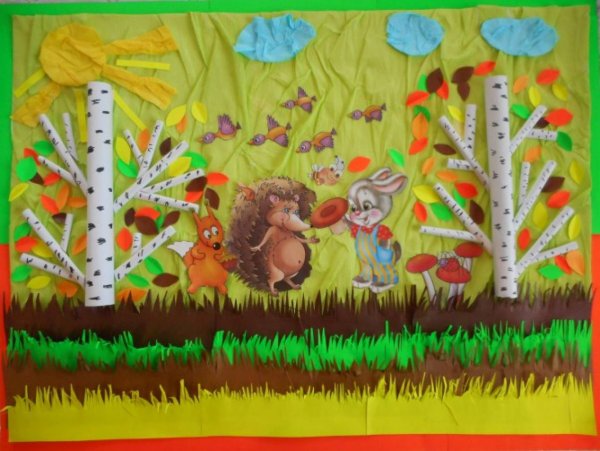 Панно коллективное в детском саду