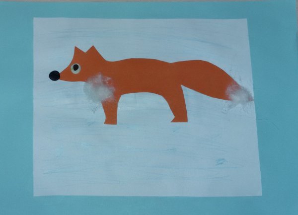 Аппликация в старшей группе Дикие животные зимой