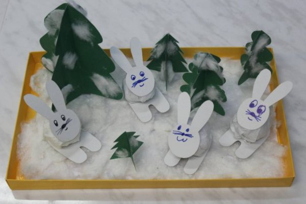 Зимние поделки старшая группа