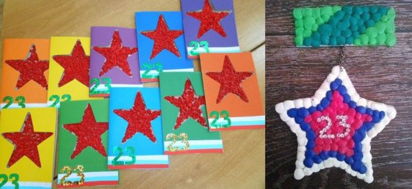 Поделки на 23 февраля в детском саду