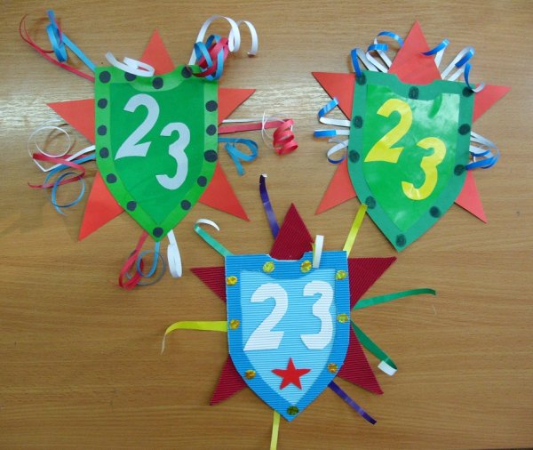 Детские поделки на 23 февраля