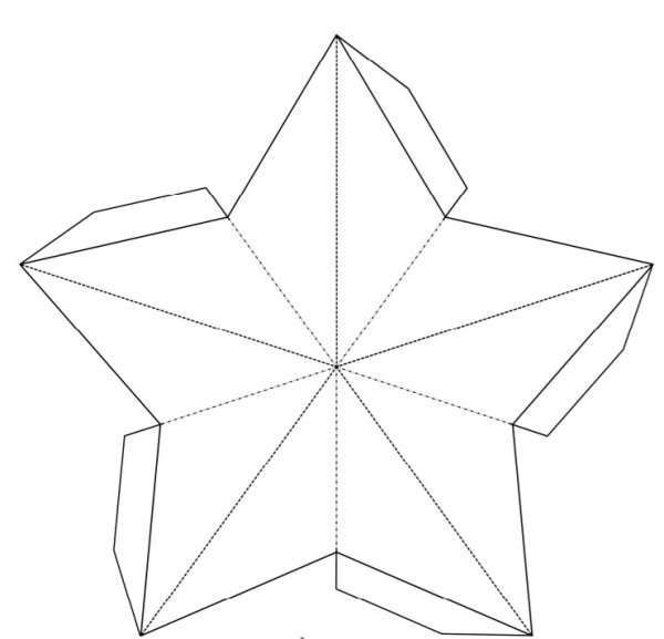 Развертка звезды объемная