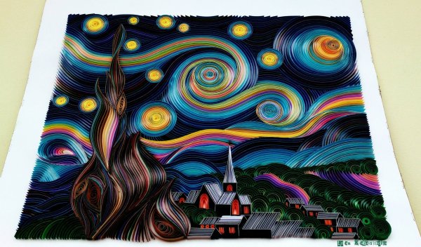 Звездная ночь Ван Гога квиллинг