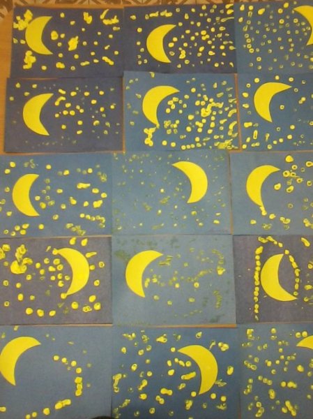 Рисование космос 2 младшая группа