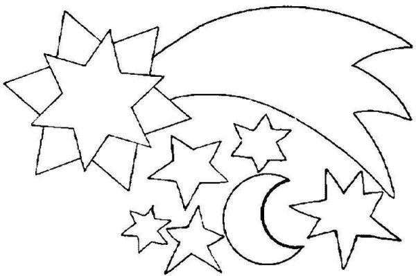 Рождественская звезда раскраска