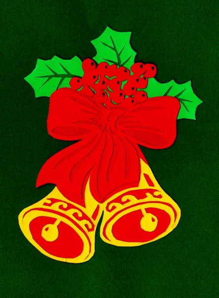 Вытынанки цветные новогодние