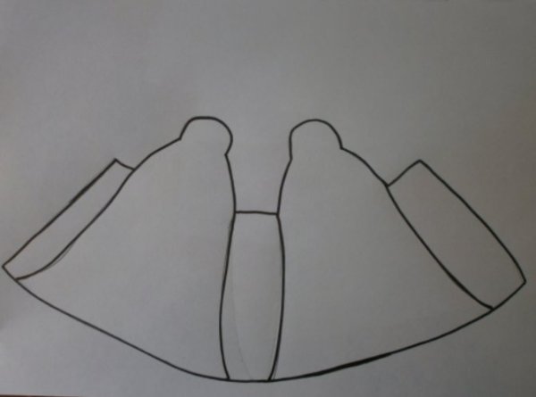 Колокольчик из бумаги объемный