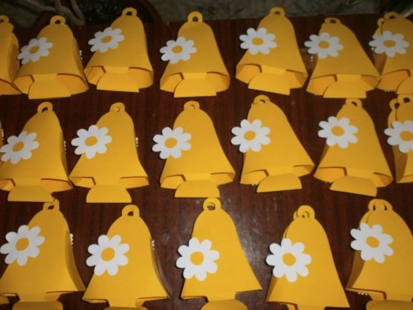 Поделка колокольчик из бумаги