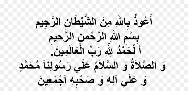Аль-Фатиха текст на арабском