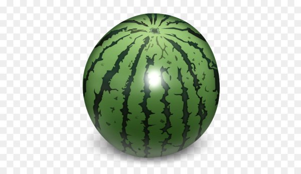 Арбуз на прозрачном фоне