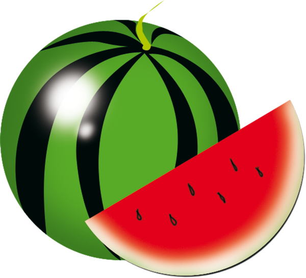 Арбуз на белом фоне