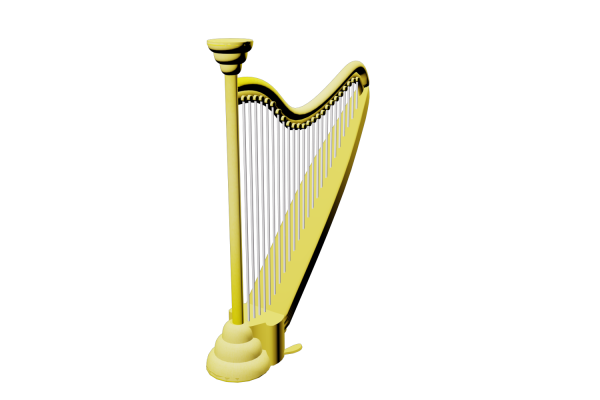 Наклейка арфа