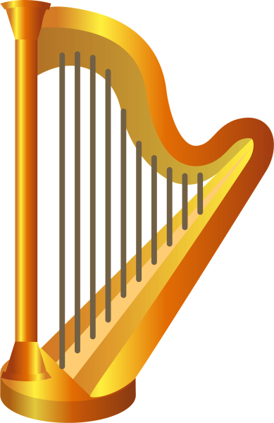 Арфа картинки для детей цветные