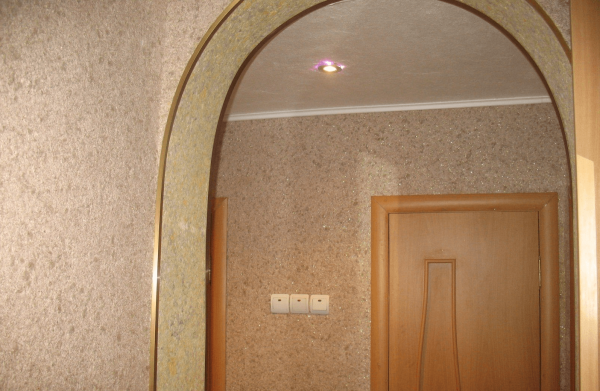 Отделка арки декоративной штукатуркой