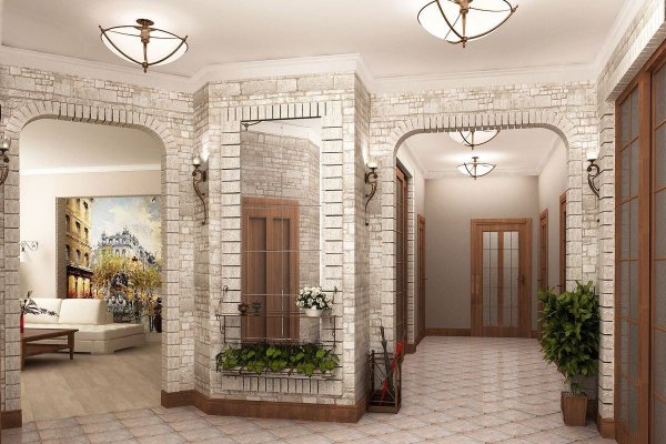 Интерьер прихожей в частном доме