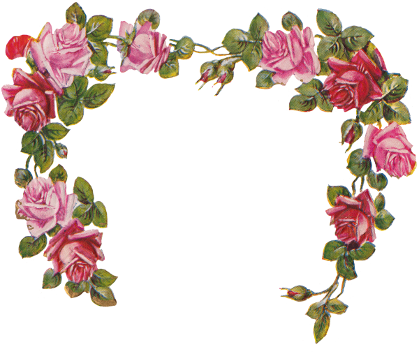 Винтажная рамка из цветов