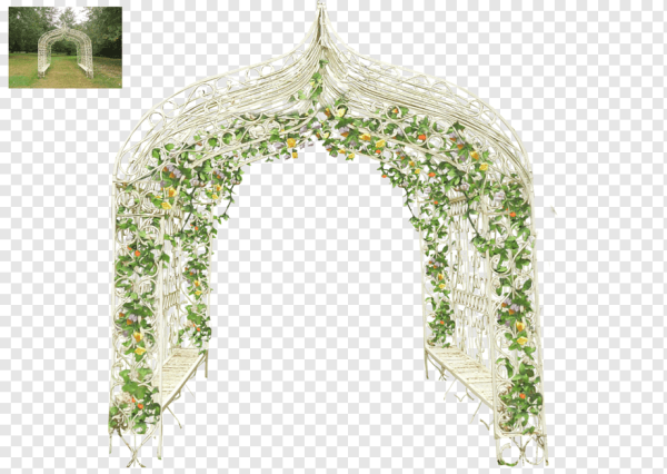 Цветочная арка без фона