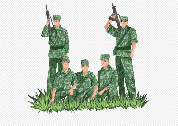 Русский солдат на белом фоне