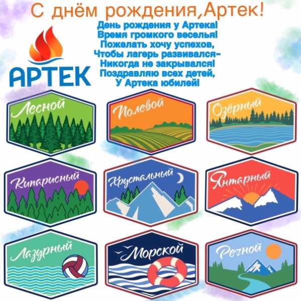 Символы лагерей Артека