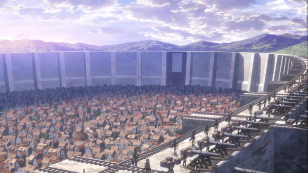 Стена из аниме атака титанов