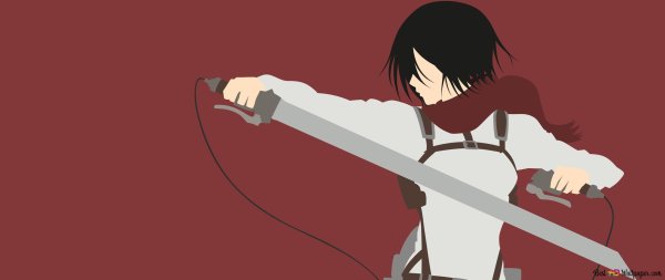 Атака титанов Микаса Минимализм