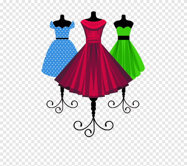 Платье на манекене мультяшка