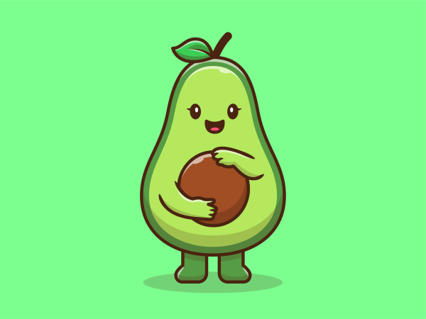 Авокадо обои мультяшные