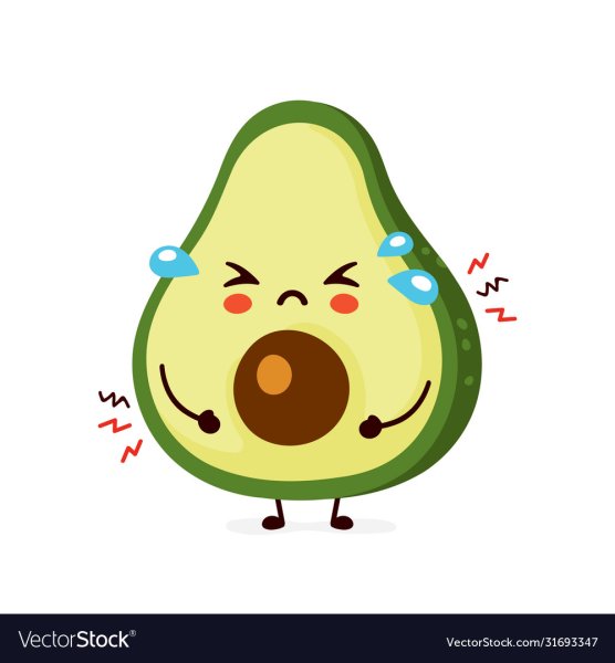 Грустный авокадо