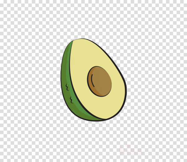 Авокадо на прозрачном фоне