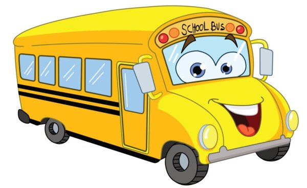 Школьный автобус мультяшный