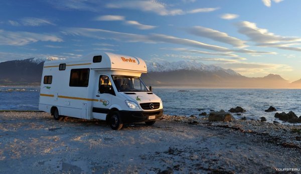 Дом на колесах в горах