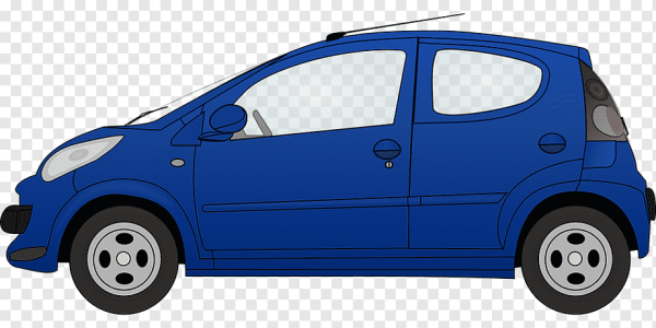 Мультяшная легковая машинка