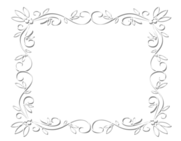 Белая рамка узор