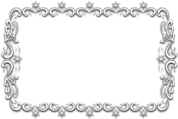 Белая ажурная рамка