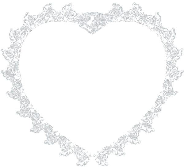Белая кружевная рамка